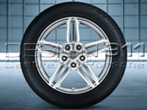 19' Cayenne Design II lichtmetalen velgen en banden origineel Porsche - 95804460233, 95804460234, 95804460243, 95804460244