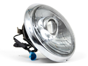 带镀铬反射镜和透明镜片的 RHD LED 头灯改装套件。保时捷 911 / 964 - 91163111200, 90163110101, 91163111202