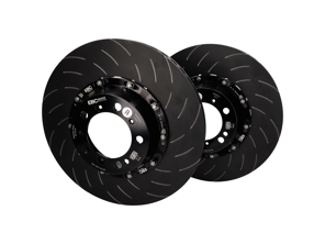 适用于保时捷的 EBC Racing 两件式浮动前槽制动盘 - 38007063, 38007064, 99135140581, 99135140681, 99135140682 - SG2F016