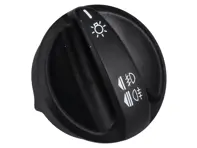 Bouton de commutateur de phare, noir mat. Porsche 996 / 986 Boxster2002>> - 99661353311A05, 99661353310A05