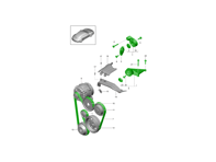 Kit complet de poulies et de courroies : tendeur, supports, poulies, courroie d'entraînement et boulons de fixation, pour Porsche 991-2 Carrera 2017-2019 - 9A210221100, 0PB903308, 94810283900, 94810226100, 0PB903317, 99907324602, PAF008362, 99907341101, 9A700803500, 99907341201, PAF008361, 9A110221800, 0PB903137A, 9A110203001, 0PB145172, 9A110221200, 9A210201600, 0PB145201, 99907357901, PAF008343, 90038504801, PAF008128, 90038509101, PAF008152, 03G145291