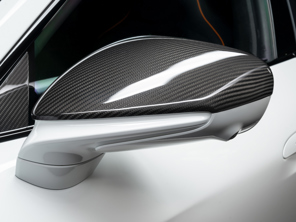 TechArt Side Mirror Trims, Carbon, Pair. Porsche 9J1.1 / 9J1.2 Taycan - 09J.121.320.009, 9J.121.320.001, 9J.121.320.002, 9J.121.320.003, 9J.121.320.004 - 09J.121.320.009