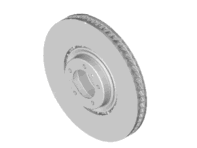Brake disc rotor Front. Porsche Taycan 02/2020>> (OE Part No 9J615301B/9J6153012B) - 9J615301B, 9J615302B