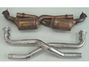 Uitlaatkatalysator Bypass-leidingen. Porsche 996 GT3 - 99611112108, 99611302193, 996113021EX, 99611302197, 996113021FX, 99611302293, 996113022EX, 99611302297, 996113022FX