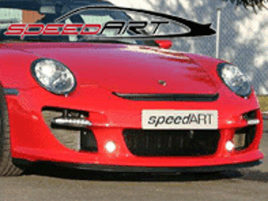 Paraurti anteriore con labbro inferiore e condotto aria SpeedArt BTR-XL. Porsche 997 Carrera/S