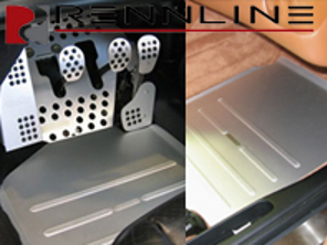 Rennline Track Mat Set. Driver & Passenger Side. Porsche 964 / 993 - TM06