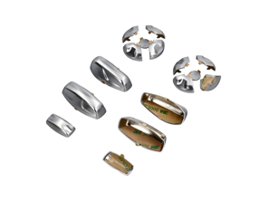 Vervangende stoelknoppen in galvano zilver 14-voudig - 99161371301DMN, 7PP959748PDMN