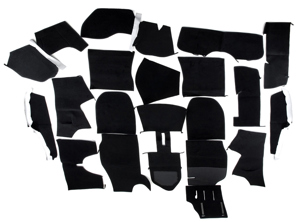 Set completo di moquette interna per Porsche 911 74-84 Coupe LHD