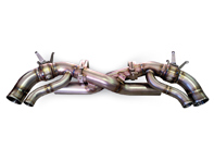 Echappement sport silencieux arrière cross pipes Porsche 992 turbo - P0.004.C01, 992251057B, 992298019C