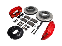 Brake Caliper & Disc 'Big Reds' Front Upgrade Kit for Porsche 911 69-73 - FVD351964499ALU