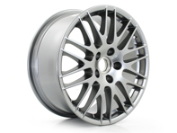Llantas de aleación RS Spyder Design de 20 pulgadas delanteras / traseras, en titanio metalizado. Porsche 958 Cayena 2015>> - 95836214811EP8, 95836214810EP8, 95836214810, 95836214811