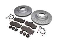 VORDERE Bremsbeläge und Bremsscheibenpaket. Porsche 996 GT3 2003>> Zimmermann - 9975140990, 99735141090, 99635194800, 99761267700, 99635208602
