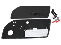 RS / RSA / Backdate Style Türverkleidungen in schwarzem Leder für Porsche 911 / 912 1965-73