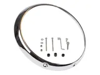 Headlamp outer bezel, Chrome. Porsche 911 1965-86 - 91163193300, 90163110201, 91163112900 - HDL-901-RIM, 1695151700