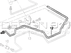 液压管路。保时捷 964 M339 - 96431534302