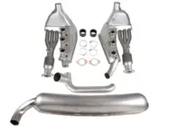 Scarico sportivo con set di conversione catalizzatori 2 in 1 out. Porsche 911 3.2 litri 1984-89 - 93011104300, 93021102901 - 1620802810