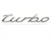 TURBO - Stemma posteriore cromato per Porsche 95B.1 Macan Turbo - 95B853675B