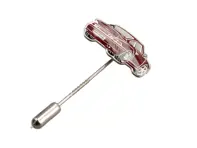 Stick Pin 'Porsche 911 Turbo' Ruby stone red