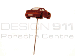 Stick Pin 'Porsche 911 Turbo' Rosso pietra rubino
