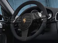 Volante multifunzione in alcantara nera. Porsche 997 / 987 Boxster / 987C Cayman - 99704440214, 99704440215, 99704440219