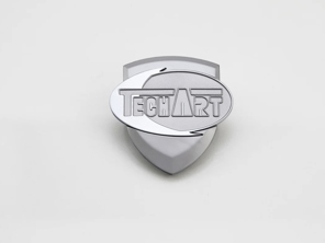 TechArt 'TECHART'- Hood Emblem. Porsche Taycan / 718 Boxster / 718 Cayman - 091.965.200.009-02 - 091.965.200.009-02