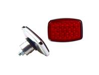 Catarifrangente posteriore in vetro con kit di montaggio. Porsche 356 Pre-A / 356A - 64473150100 - 64473150100NLA