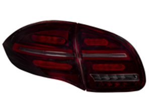 Smoked / Red Lens & Black Base Tail Light / Lamps Kit. Porsche Cayenne 958 2012-14 - 95804490026