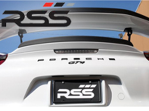 RSS Rear Engine Cover Carbon Areo Gurney Flap. Porsche 981 Cayman GT4 - 253, 98150551381
