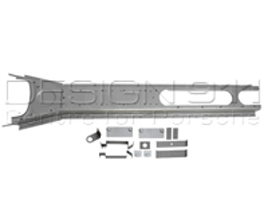 Shifter tunnel. Porsche 356 Pre A cars to '57 - 64449003, PP127A, P127A, PP127T1, P127T1