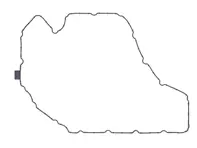 Joint de carter d'huile. Porsche 95B Macan 2.0L - 95810364900, 95810364911, 822.480