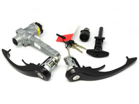 Porte, accensione, cofano, set di serrature vano portaoggetti completo. Porsche 911 1965-89 - 91153890113, 91153890114