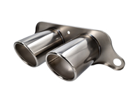 Terminale di scarico DesignTek Titanio per Porsche 997 GT3 / GT3RS 2005>> Twin Bolt on Pipe - 99711125390, 99711125393