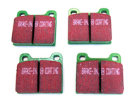 EBC GREEN Bremsbeläge hinten. Porsche 986 Boxster 2,5L/2,7L - 98635293910, 98635293911, 98635193913, 98635193915 - DP21208