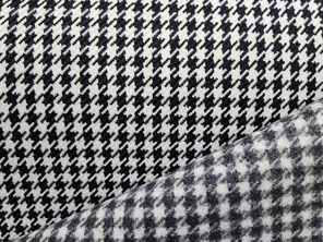 Pepita Porsche Houndstooth classic fabric, Black / White