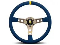 Momo MOD.07 蓝色版方向盘 - 意大利蓝色超细纤维