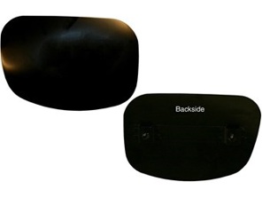 Voorbumper mistlamp gat afdekking. Porsche 911 1965-73 - 90250505521, 90250505621, 90250505521GRV, 90250505621GRV, 591007, 591008, 1684150170, 1684150180 - 1684150170, 1684150180