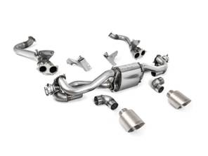 Milltek 运动型排气系统，配备 GPF/OPF 旁通，拉丝钛合金 GT-115 排气管。保时捷 718 Boxster / Cayman 2020 款>> - 982251053E, 982251053K, 982251053F, 982251053H, 982251053D, 982251053G, 982254351B, 982254351L, 982254351AA, 982254351P, 982254351R, 982254350B, 982254350L, 982254350AA, 982254350P, 982254350R - SSXPO186