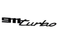 Rear badge - 911 turbo - in High-Gloss Black. Porsche 992 Turbo - 992853675D041