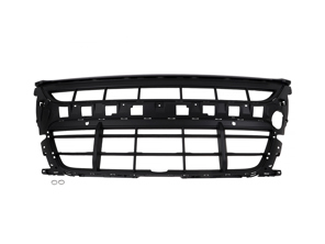 Parrilla central del parachoques delantero, para vehículos con asistente de aparcamiento, negro mate. Porsche 95B Macan 2019>> - 95B807683BGOK1, 95B807683BG