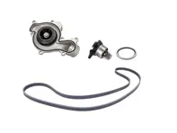 Kit pompe à eau, courroie et insert de thermostat pour Porsche Cayenne 9YA / Panamera 971 / Macan 95B.2 / 95B.3 V6 - 9A712101304, 9A712168800, 9A110655900, 0PB121688, 9A790313710, 9A712101303