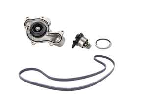 Water pump, belt & thermostat insert kit Porsche 9YA Cayenne / 971 Panamera / 95B.2 / 95B.3 Macan V6 - 9A712101304, 9A712168800, 9A110655900, 0PB121688, 9A790313710, 9A712101303