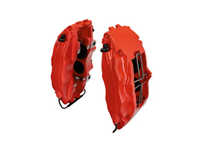 制动卡钳 4 活塞“大红”993 Turbo 制动器。保时捷多种应用 - 99335142510, 99335142610, 1661900310, 640-C100/200-002 - EQ641200