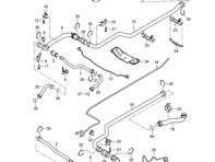 Water Coolant Hose, Return. Porsche 987.2 Boxster / 987.2 Cayman 2009-12 - 98710650231 - T23855