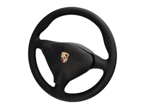 Volante de piel con airbag en polipiel. Porsche 993/996/986 Coches manuales - 00004440018, 000044400188YR, 000044400186XL, 00004440018H24, 00004440018T15, 00004440018M30, 00004440018J30, 00004440018S30, 00004440018C50, 00004440018G10, 00004440018B50