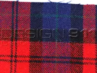 Porsche Classic Stoff SCHOTTENKARO Rot - Blau - P9111354