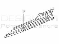 Pannello sottoporta interno. Porsche 986 Boxster - 98650216302GRV, 98650216401GRV