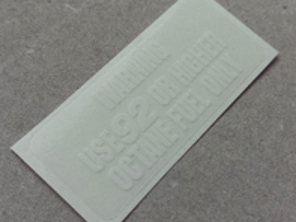 92 octane fuel gauge Decal. Porsche 911 (930) Turbo (1978 – 1989) - 91170125301