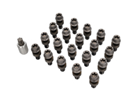 Titanium wheel bolts, Pack of 20. Porsche 991 / 992.1 / 981 Boxster / 981 Cayman - WHT010249C