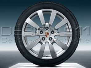 20' Cayenne SportDesign II Alloy 4 Wheels & 4 Winter Tyres Original Porsche - 95804460130, 95804460140