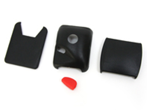 Seat belt receptacle cover kit Porsche 911 / 912 / 914 - 901803018KIT, 901803017KIT - URO-009846, URO-009847